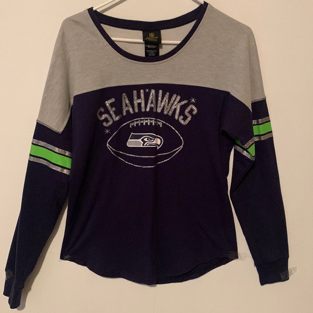 NFL  Juniors Long Sleeve Seahawks Tee